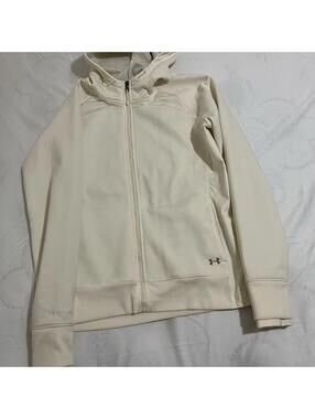 Under Armour Off-White Full-Zip Infrared Hoodie Women’s Size XL New with Tags